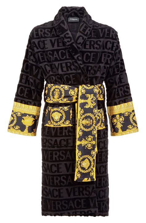 black and gold versace robe price|versace his and hers robes.